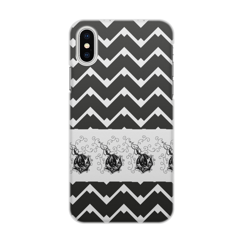 Заказать чехол для iPhone X/XS в Москве. Чехол для iPhone X/XS, объёмная печать Ажурная Роза от aviva - готовые дизайны и нанесение принтов.