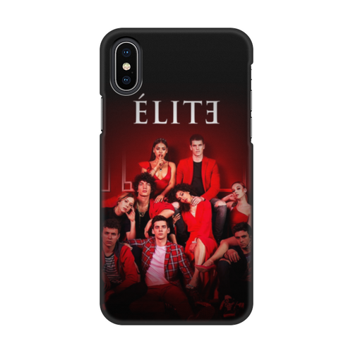 Заказать чехол для iPhone X/XS в Москве. Чехол для iPhone X/XS, объёмная печать Elite.Red On Black от Polly Pol - готовые дизайны и нанесение принтов.