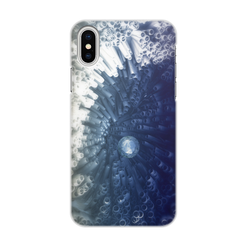 Заказать чехол для iPhone X/XS в Москве. Чехол для iPhone X/XS, объёмная печать Полипы от Дана Столыпина - готовые дизайны и нанесение принтов.