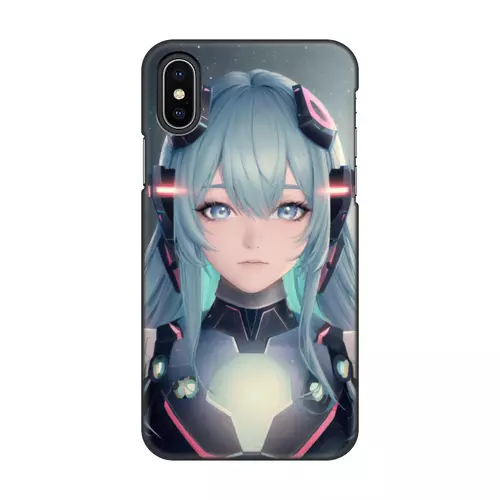 Заказать чехол для iPhone X/XS в Москве. Чехол для iPhone X/XS, объёмная печать Инопланетянка от Дана Столыпина - готовые дизайны и нанесение принтов.