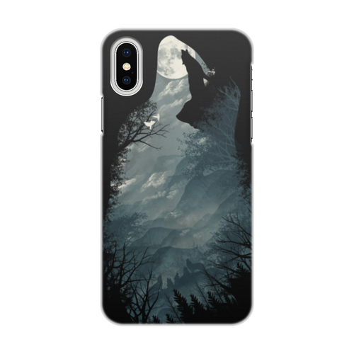 Заказать чехол для iPhone X/XS в Москве. Чехол для iPhone X/XS, объёмная печать Волчий край от ISliM - готовые дизайны и нанесение принтов.