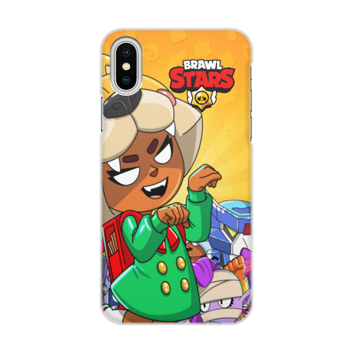 Заказать чехол для iPhone X/XS в Москве. Чехол для iPhone X/XS, объёмная печать BRAWL STARS NITA от geekbox - готовые дизайны и нанесение принтов.