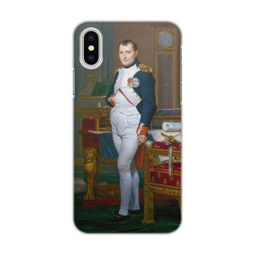 Заказать чехол для iPhone X/XS в Москве. Чехол для iPhone X/XS, объёмная печать Портрет Наполеона в кабинете дворца Тюильри от trend - готовые дизайны и нанесение принтов.