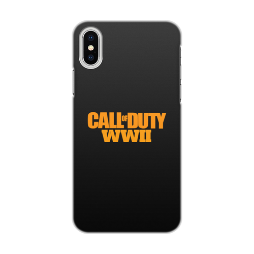 Заказать чехол для iPhone X/XS в Москве. Чехол для iPhone X/XS, объёмная печать Call of Duty WW2 от THE_NISE  - готовые дизайны и нанесение принтов.