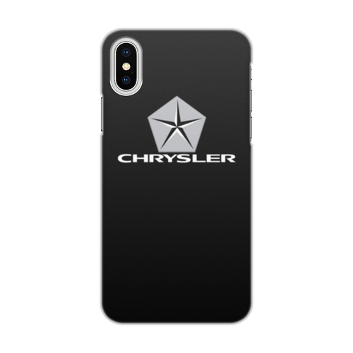 Заказать чехол для iPhone X/XS в Москве. Чехол для iPhone X/XS, объёмная печать Chrysler от DESIGNER   - готовые дизайны и нанесение принтов.