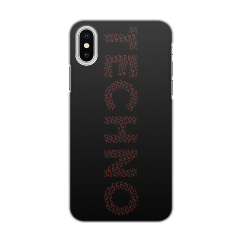 Заказать чехол для iPhone X/XS в Москве. Чехол для iPhone X/XS, объёмная печать Techno red от cubik art  - готовые дизайны и нанесение принтов.