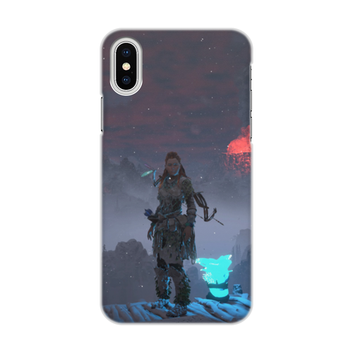 Заказать чехол для iPhone X/XS в Москве. Чехол для iPhone X/XS, объёмная печать Horizon Zero Dawn от GeekFox  - готовые дизайны и нанесение принтов.