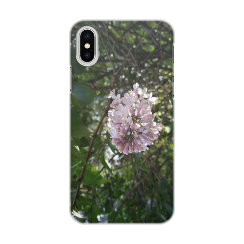 Заказать чехол для iPhone X/XS в Москве. Чехол для iPhone X/XS, объёмная печать Сирень от FireFoxa - готовые дизайны и нанесение принтов.