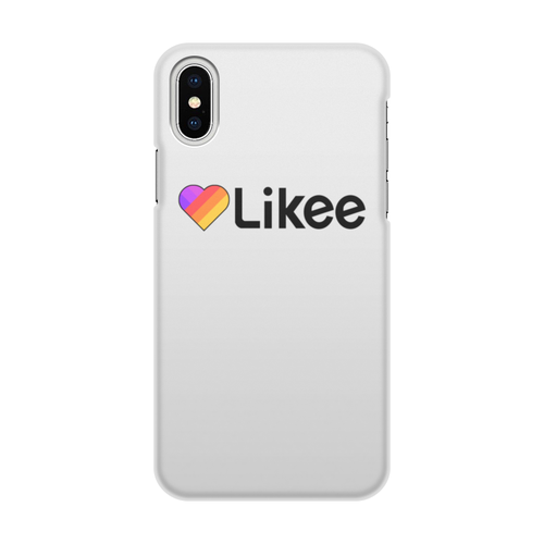 Заказать чехол для iPhone X/XS в Москве. Чехол для iPhone X/XS, объёмная печать Likee  от DESIGNER   - готовые дизайны и нанесение принтов.