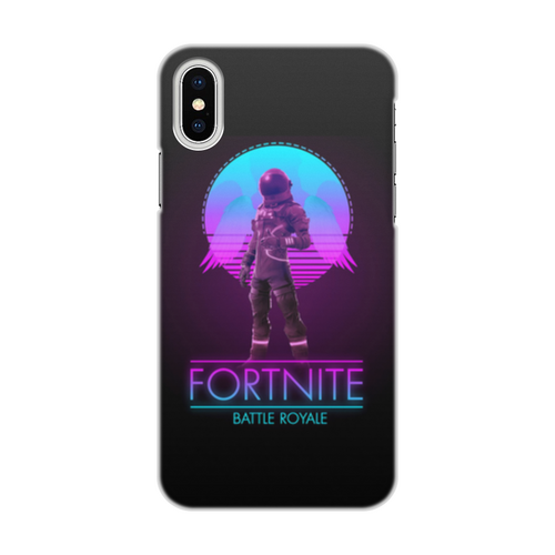 Заказать чехол для iPhone X/XS в Москве. Чехол для iPhone X/XS, объёмная печать Fortnite от Media M  - готовые дизайны и нанесение принтов.
