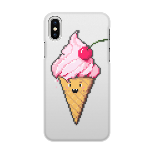 Заказать чехол для iPhone X/XS в Москве. Чехол для iPhone X/XS, объёмная печать ice cream от punksy - готовые дизайны и нанесение принтов.