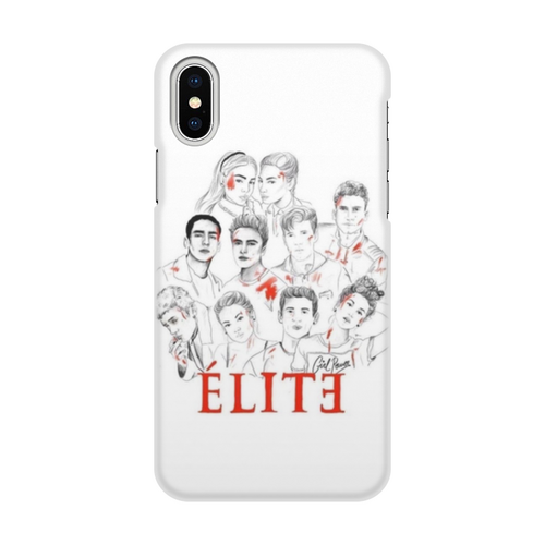 Заказать чехол для iPhone X/XS в Москве. Чехол для iPhone X/XS, объёмная печать Elite.White Label от Polly Pol - готовые дизайны и нанесение принтов.