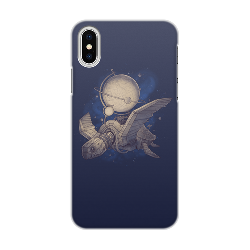 Заказать чехол для iPhone X/XS в Москве. Чехол для iPhone X/XS, объёмная печать Стимпанк птица от ISliM - готовые дизайны и нанесение принтов.