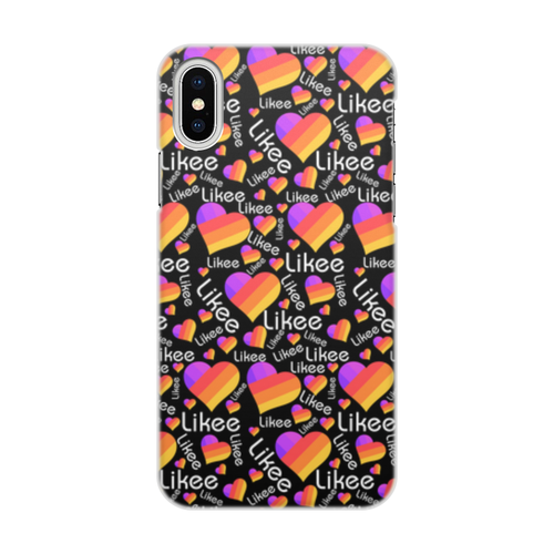 Заказать чехол для iPhone X/XS в Москве. Чехол для iPhone X/XS, объёмная печать Likee  от DESIGNER   - готовые дизайны и нанесение принтов.