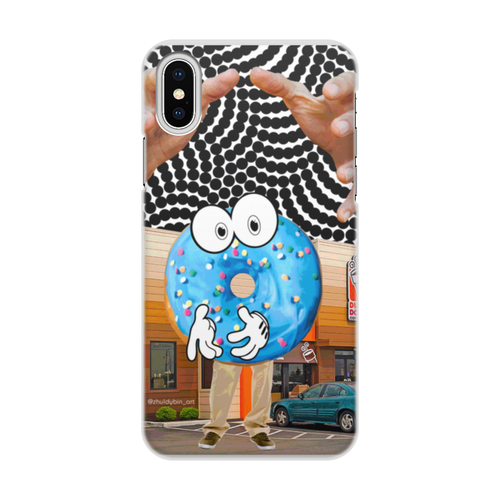 Заказать чехол для iPhone X/XS в Москве. Чехол для iPhone X/XS, объёмная печать Пончик от modestyz@yandex.ru - готовые дизайны и нанесение принтов.