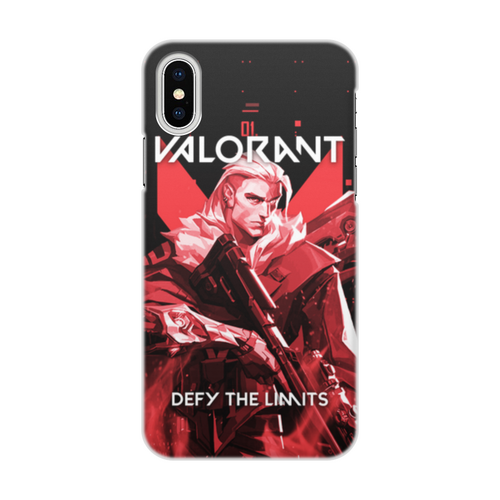Заказать чехол для iPhone X/XS в Москве. Чехол для iPhone X/XS, объёмная печать VALORANT SOVA от geekbox - готовые дизайны и нанесение принтов.