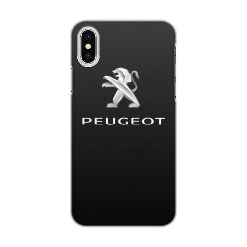 Заказать чехол для iPhone X/XS в Москве. Чехол для iPhone X/XS, объёмная печать PEUGEOT от DESIGNER   - готовые дизайны и нанесение принтов.