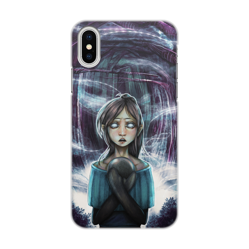 Заказать чехол для iPhone X/XS в Москве. Чехол для iPhone X/XS, объёмная печать Children of silentown от Дана Столыпина - готовые дизайны и нанесение принтов.