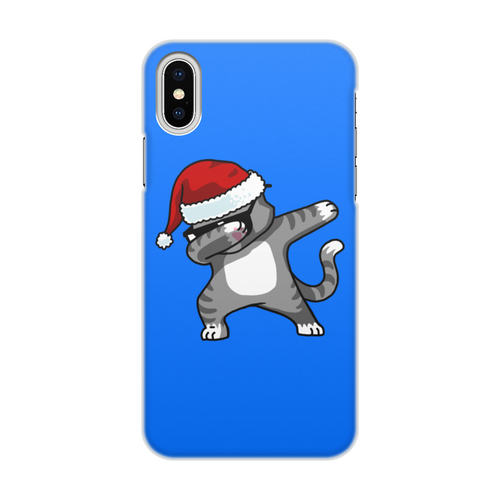 Заказать чехол для iPhone X/XS в Москве. Чехол для iPhone X/XS, объёмная печать Dabbing Cat от skynatural - готовые дизайны и нанесение принтов.
