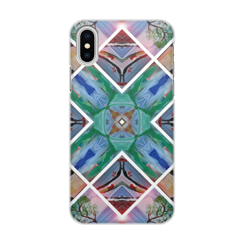 Заказать чехол для iPhone X/XS в Москве. Чехол для iPhone X/XS, объёмная печать  Абстракция, Крылья от BestPrint  - готовые дизайны и нанесение принтов.