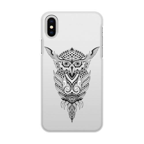 Заказать чехол для iPhone X/XS в Москве. Чехол для iPhone X/XS, объёмная печать Сова Этник от ingenervolos@gmail.com - готовые дизайны и нанесение принтов.