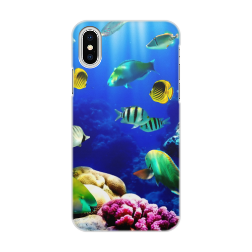 Заказать чехол для iPhone X/XS в Москве. Чехол для iPhone X/XS, объёмная печать Морской риф от THE_NISE  - готовые дизайны и нанесение принтов.
