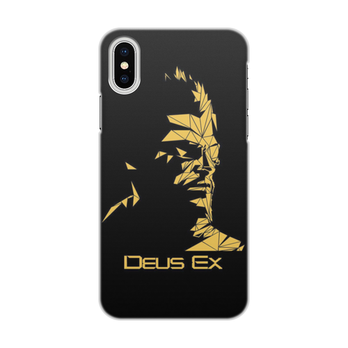 Заказать чехол для iPhone X/XS в Москве. Чехол для iPhone X/XS, объёмная печать Deus Ex от GeekFox  - готовые дизайны и нанесение принтов.