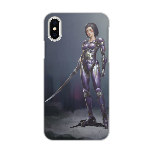 Заказать чехол для iPhone X/XS в Москве. Чехол для iPhone X/XS, объёмная печать Alita: Battle Angel от Дана Столыпина - готовые дизайны и нанесение принтов.