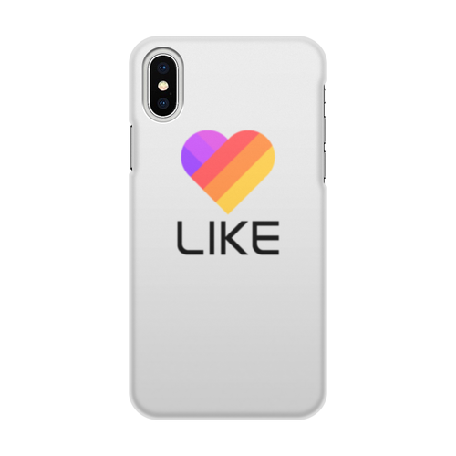 Заказать чехол для iPhone X/XS в Москве. Чехол для iPhone X/XS, объёмная печать Like  от DESIGNER   - готовые дизайны и нанесение принтов.