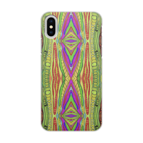 Заказать чехол для iPhone X/XS в Москве. Чехол для iPhone X/XS, объёмная печать гипнофон ИКЪСсс от trotinka space - готовые дизайны и нанесение принтов.