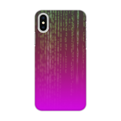 Заказать чехол для iPhone X/XS в Москве. Чехол для iPhone X/XS, объёмная печать Матрица от THE_NISE  - готовые дизайны и нанесение принтов.