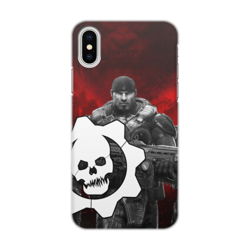 Заказать чехол для iPhone X/XS в Москве. Чехол для iPhone X/XS, объёмная печать Gears of War  от THE_NISE  - готовые дизайны и нанесение принтов.