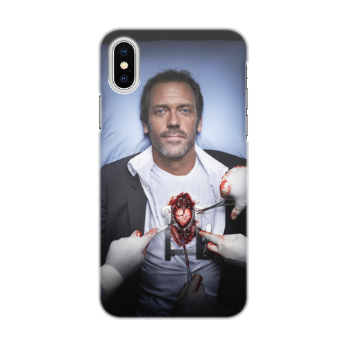 Заказать чехол для iPhone X/XS в Москве. Чехол для iPhone X/XS, объёмная печать Доктор Хаус от skynatural - готовые дизайны и нанесение принтов.