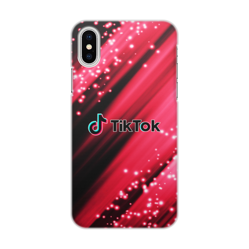 Заказать чехол для iPhone X/XS в Москве. Чехол для iPhone X/XS, объёмная печать Tik Tok от THE_NISE  - готовые дизайны и нанесение принтов.