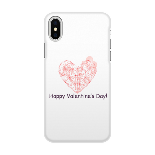 Заказать чехол для iPhone X/XS в Москве. Чехол для iPhone X/XS, объёмная печать  Low Poly Heart  от natulia_hatulia@yahoo.com - готовые дизайны и нанесение принтов.