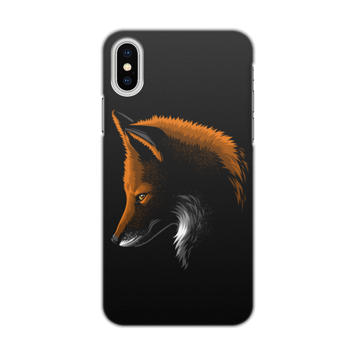 Заказать чехол для iPhone X/XS в Москве. Чехол для iPhone X/XS, объёмная печать Лисица от ISliM - готовые дизайны и нанесение принтов.