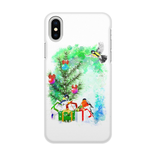 Заказать чехол для iPhone X/XS в Москве. Чехол для iPhone X/XS, объёмная печать Новогоднее настроение. от Zorgo-Art  - готовые дизайны и нанесение принтов.