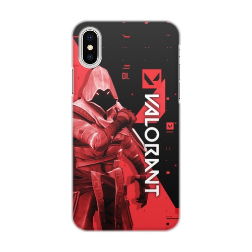 Заказать чехол для iPhone X/XS в Москве. Чехол для iPhone X/XS, объёмная печать VALORANT OMEN  от geekbox - готовые дизайны и нанесение принтов.