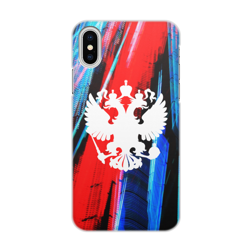 Заказать чехол для iPhone X/XS в Москве. Чехол для iPhone X/XS, объёмная печать Russia от THE_NISE  - готовые дизайны и нанесение принтов.