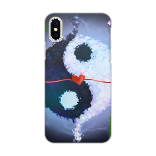 Заказать чехол для iPhone X/XS в Москве. Чехол для iPhone X/XS, объёмная печать Инь и ян от Дана Столыпина - готовые дизайны и нанесение принтов.