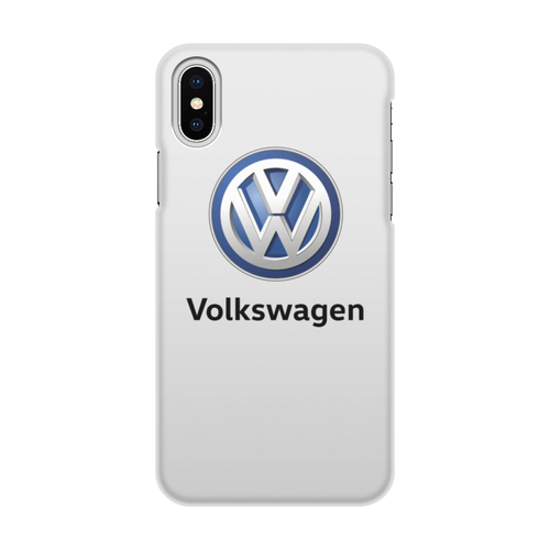 Заказать чехол для iPhone X/XS в Москве. Чехол для iPhone X/XS, объёмная печать Volkswagen от DESIGNER   - готовые дизайны и нанесение принтов.