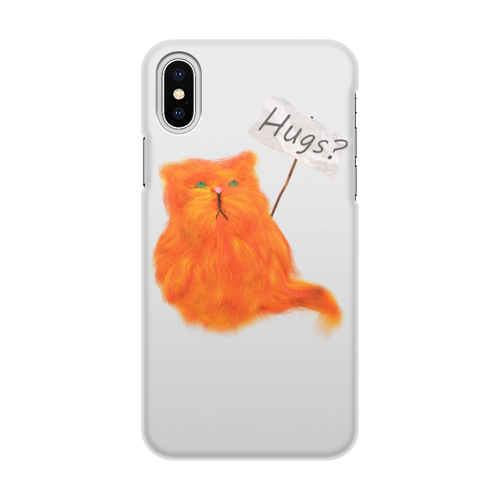 Заказать чехол для iPhone X/XS в Москве. Чехол для iPhone X/XS, объёмная печать Обнимашки? от FireFoxa - готовые дизайны и нанесение принтов.