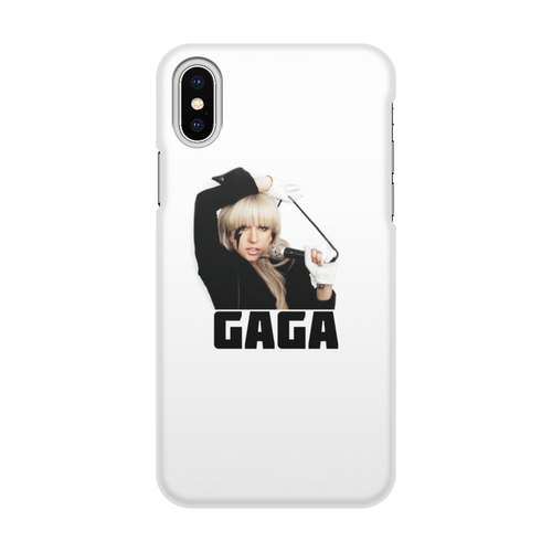 Заказать чехол для iPhone X/XS в Москве. Чехол для iPhone X/XS, объёмная печать  Lady Gaga от THE_NISE  - готовые дизайны и нанесение принтов.