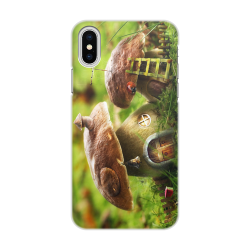 Заказать чехол для iPhone X/XS в Москве. Чехол для iPhone X/XS, объёмная печать Грибочки от Валерий Куприй - готовые дизайны и нанесение принтов.