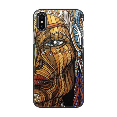 Заказать чехол для iPhone X/XS в Москве. Чехол для iPhone X/XS, объёмная печать Вождь от Margarita Nia - готовые дизайны и нанесение принтов.