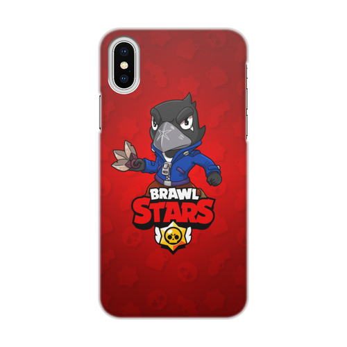 Заказать чехол для iPhone X/XS в Москве. Чехол для iPhone X/XS, объёмная печать BRAWL STARS CROW от geekbox - готовые дизайны и нанесение принтов.