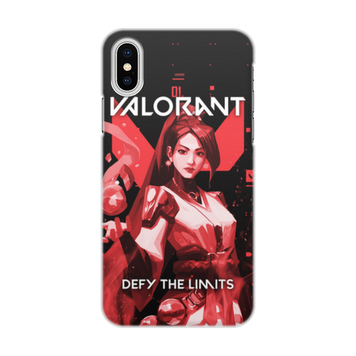 Заказать чехол для iPhone X/XS в Москве. Чехол для iPhone X/XS, объёмная печать VALORANT SAGE от geekbox - готовые дизайны и нанесение принтов.