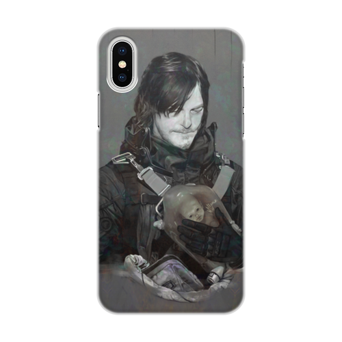 Заказать чехол для iPhone X/XS в Москве. Чехол для iPhone X/XS, объёмная печать Death Stranding от Дана Столыпина - готовые дизайны и нанесение принтов.