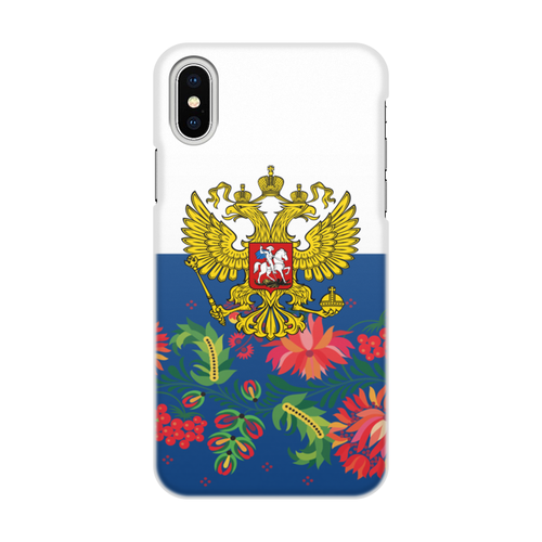 Заказать чехол для iPhone X/XS в Москве. Чехол для iPhone X/XS, объёмная печать Хохлома от THE_NISE  - готовые дизайны и нанесение принтов.