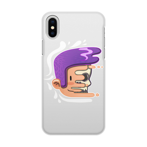 Заказать чехол для iPhone X/XS в Москве. Чехол для iPhone X/XS, объёмная печать Время летит от Дана Столыпина - готовые дизайны и нанесение принтов.